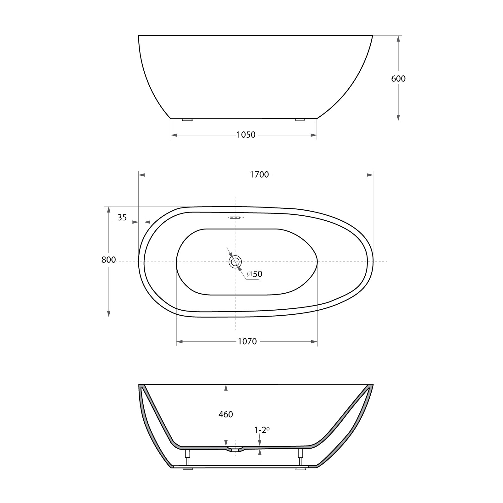 Banheira Stand Alone 6515 - Image 5