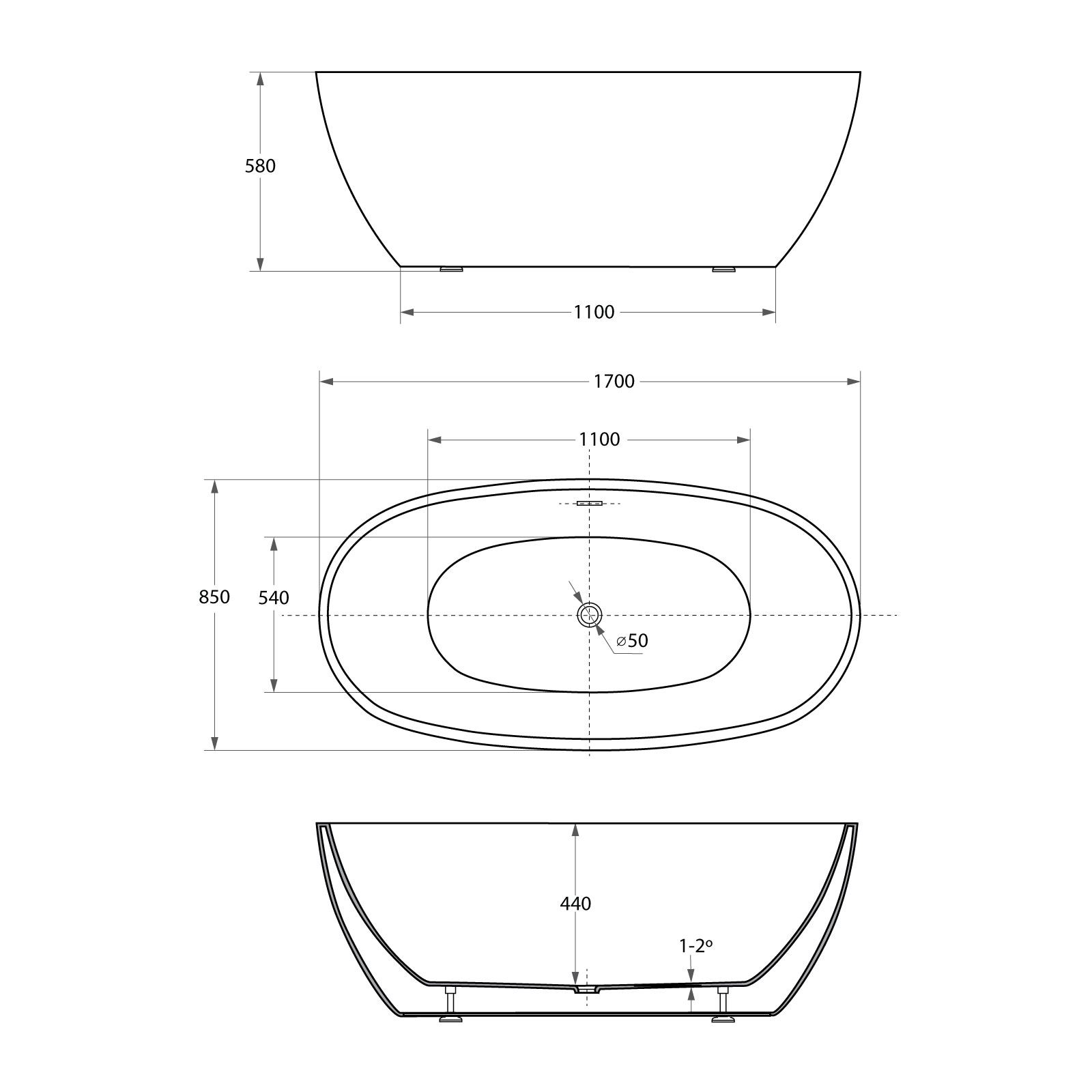 Banheira Stand Alone 6601 - Image 5