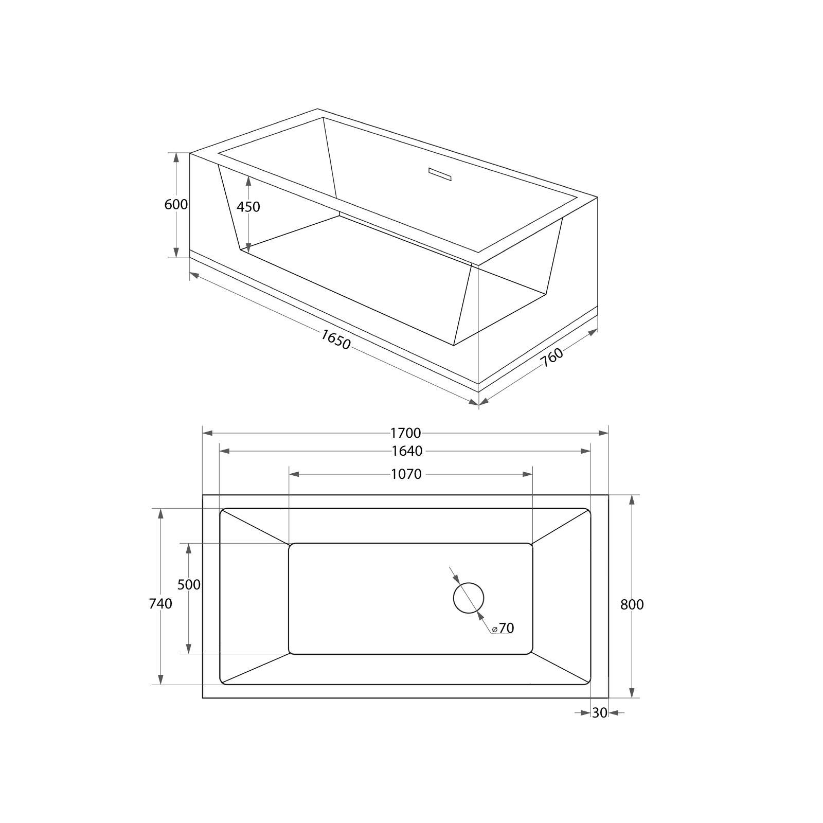 Banheira Stand Alone 6813B - Image 7